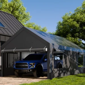 12 Ft. W X 20 Ft. D Heavy Duty Carport Portable Garage